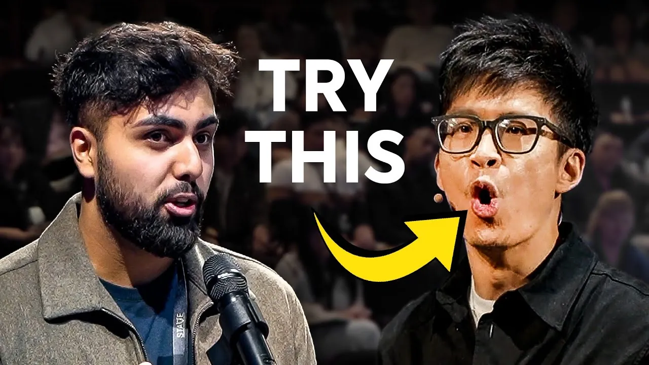 Vinh Giang demonstrating how to better articulate your words