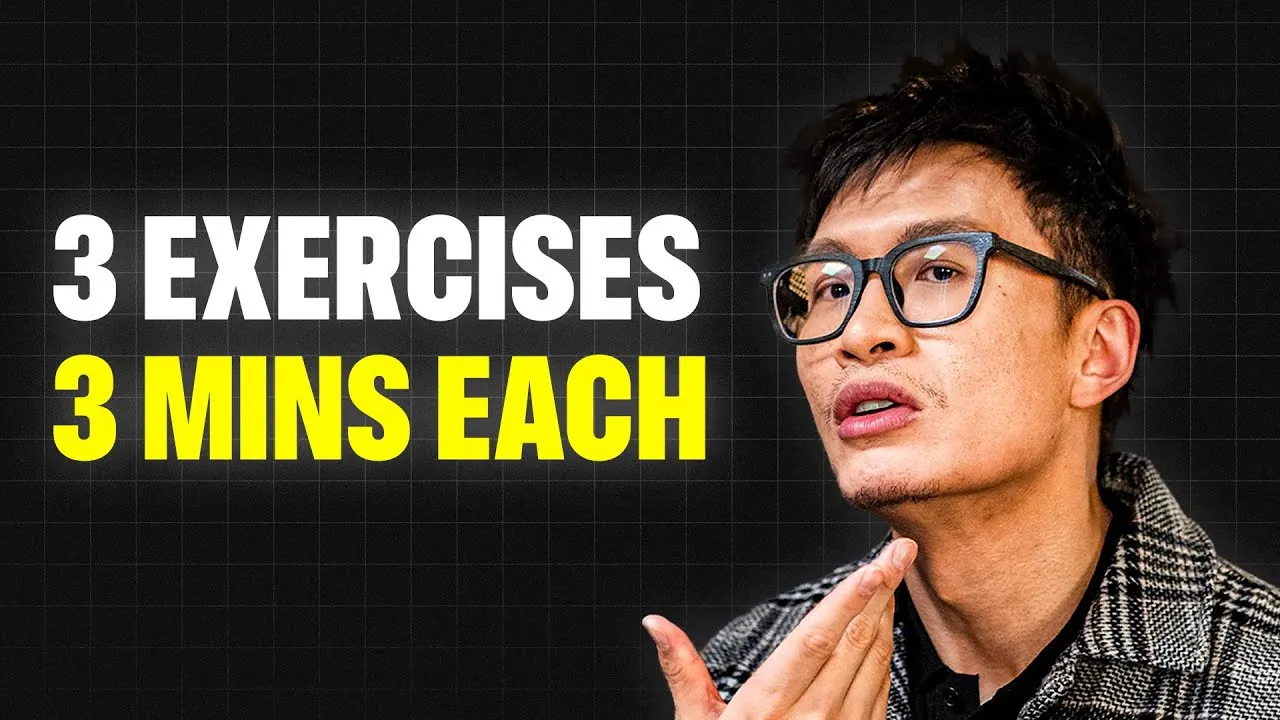 Vinh demonstrating his exercise for a deeper sounding voice