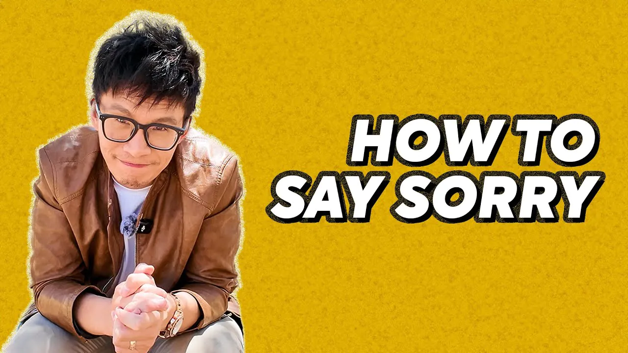 Vinh explains his approach to saying sorry sincerely